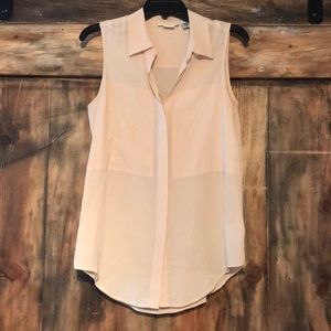 Max Studio sleeveless silk blouse